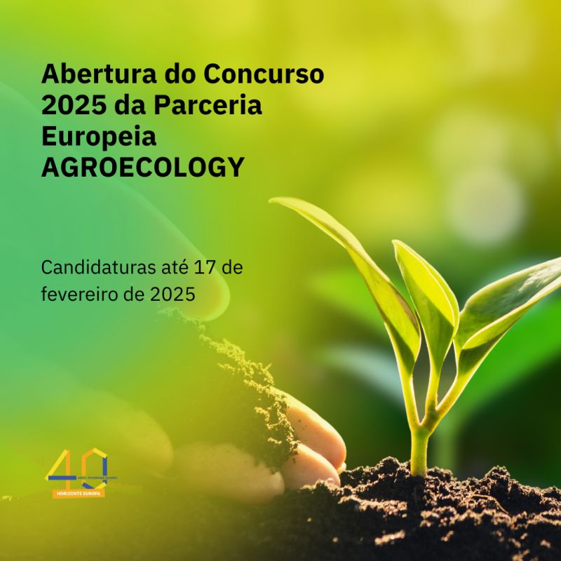 Abertura do Concurso 2025 da Parceria Europeia AGROECOLOGY