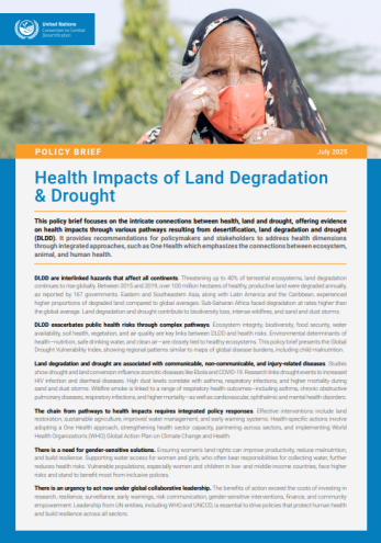Health Impacts of Land Degradation &amp; Drought Imagem 1